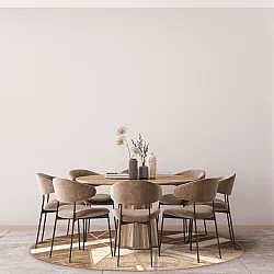 Alfombras redondeadas - Amasra (beige)