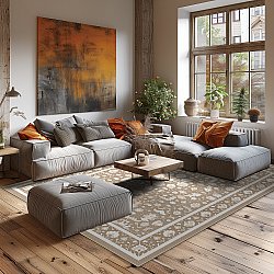 Alfombra Wilton - Ember (beige/offwhite)