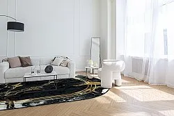 Alfombra ovalada - Emery (negro)