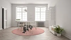 Alfombras redondeadas - Hamilton (Coral Pink)