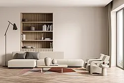 Alfombra Wilton - Jade (beige/rosa)