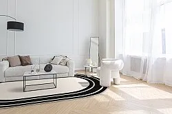 Alfombra ovalada - Josie (negro)