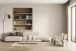 Alfombra Wilton - Oakley (beige/azul)