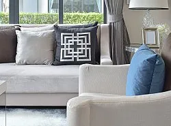 Alfombra Wilton - Rosia (azul/gris)