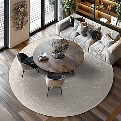 Alfombras redondeadas - Santi (beige)