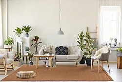 Alfombra de sisal - Agave (marron-naranja)