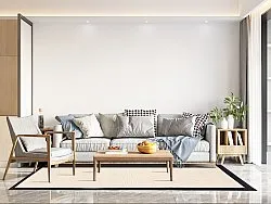 Alfombra de sisal - Agave (negro/offwhite)