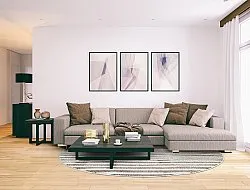 Alfombras redondeadas - Indoor/Outdoor Baldwin (cream/beige)