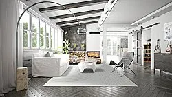 Alfombras de Interior/Exterior - Gordo (gris)