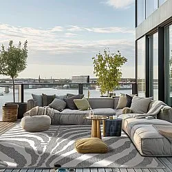 Alfombras de Interior/Exterior - Winona (gris)