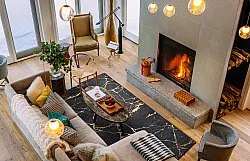 Alfombra Wilton - Vieste (negro/dorado)