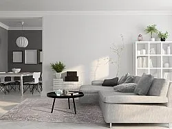 Alfombra Wilton - Zaria (gris oscuro/oro)