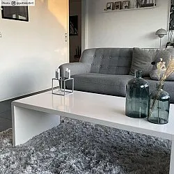 Alfombras de pelo largo - Janjira (plata)