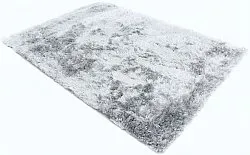 Alfombras de pelo largo - Janjira (plata)