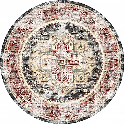 Alfombras redondeadas - Javis (rojo/multicolor)