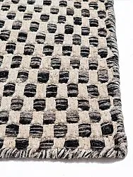 Alfombra de Lana - Jenim (negro/beige)