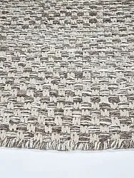 Alfombras redondeadas - Jenim (gris/blanco)