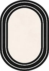 Alfombra ovalada - Josie (negro)
