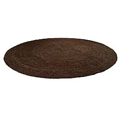Alfombra redonda de yute - Amasia (marrón)