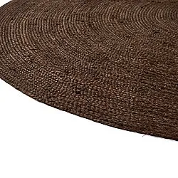 Alfombra redonda de yute - Amasia (marrón)