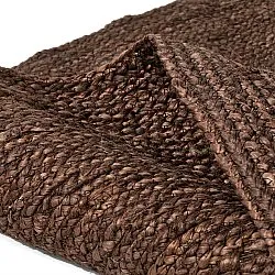 Alfombra redonda de yute - Amasia (marrón)