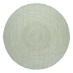 Alfombra redonda de yute - Amasia (gris)
