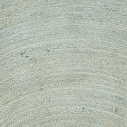 Alfombra redonda de yute - Amasia (gris)