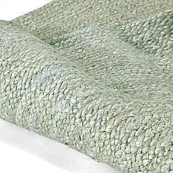 Alfombra redonda de yute - Amasia (gris)