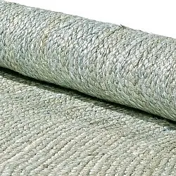 Alfombra redonda de yute - Amasia (gris)