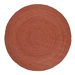 Alfombra redonda de yute - Amasia (castaña)