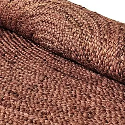 Alfombra redonda de yute - Amasia (castaña)