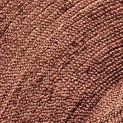 Alfombra redonda de yute - Amasia (castaña)