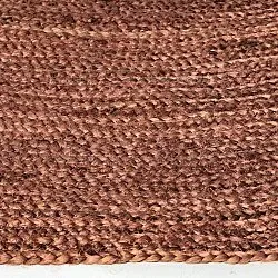 Alfombra redonda de yute - Amasia (castaña)