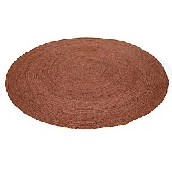 Alfombra redonda de yute - Amasia (castaña)