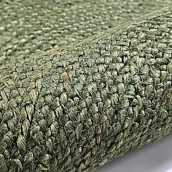 Alfombra redonda de yute - Amasia (verde militar)