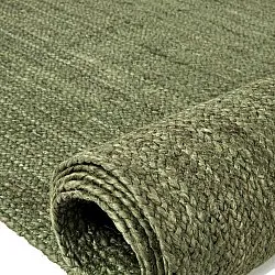 Alfombra de yute - Amasia (verde militar)