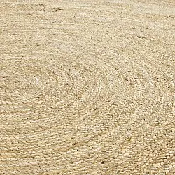 Alfombra redonda de yute - Amasia (naturaleza)