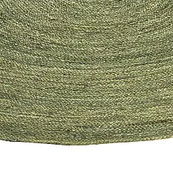 Alfombra redonda de yute - Amasia (aceituna)