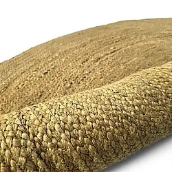 Alfombra redonda de yute - Amasia (naranja)