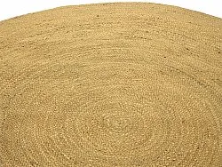 Alfombra redonda de yute - Amasia (naranja)