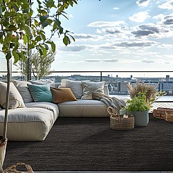 Alfombra de yute - Amasia (negro)