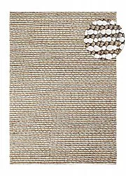 Alfombra de yute - Bally Jute/wool Bubble (naturaleza/blanco)