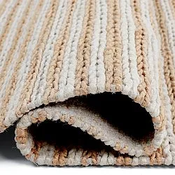 Alfombra de yute - Howrah Braided Jute (naturaleza/blanco)