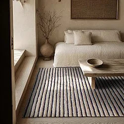 Alfombra de yute - Howrah Braided Jute (natural/blanco/negro)