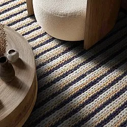 Alfombra de yute - Howrah Braided Jute (natural/blanco/negro)