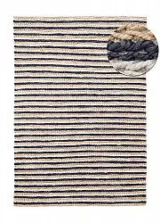 Alfombra de yute - Howrah Braided Jute (natural/blanco/negro)