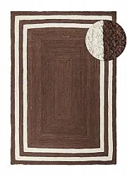 Alfombra de yute - Jessore (marrón/blanco)