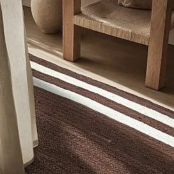 Alfombra de yute - Jessore (marrón/blanco)