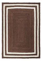 Alfombra de yute - Jessore (marrón/blanco)