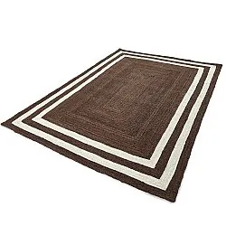 Alfombra de yute - Jessore (marrón/blanco)